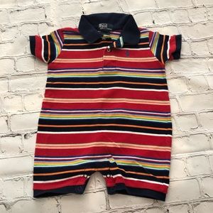 Navy and red stripe Ralph Lauren shortall